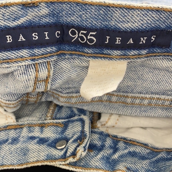 VINTAGE 955 ORIGINALS Light Wash High Waist Cutoff Shorts Hot Pants Booty 7 24 - Picture 6 of 9